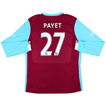 2016-17 West Ham Home L/S Shirt Payet #27 - 8/10 - (XL)