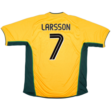 2002-03 Celtic Away Shirt Larsson #7 - 8/10 - (XL)