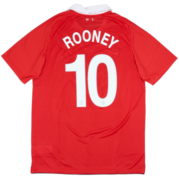 2010-11 Manchester United Home Shirt Rooney #10 - 6/10 - (L)