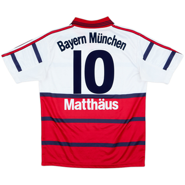 1998-00 Bayern Munich Away Shirt Matthaus #10 - 7/10 - (XL.Boys)