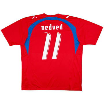 2006-08 Czech Republic Basic Home Shirt Nedved #11 - 9/10 - (XL)