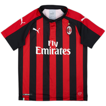 2018-19 AC Milan Home Shirt - 9/10 - (M.Boys)