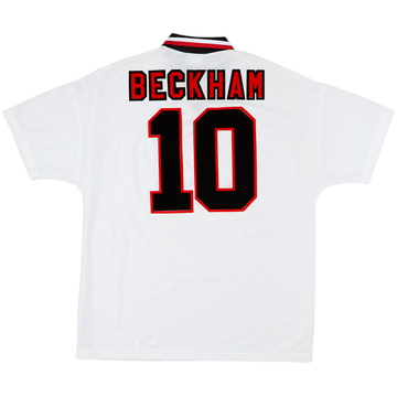 1996-97 Manchester United Away Shirt Beckham #10 - 7/10 - (XL)