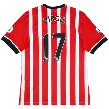 2016-17 Southampton Home Shirt Virgil #17 - 6/10 - (XL)
