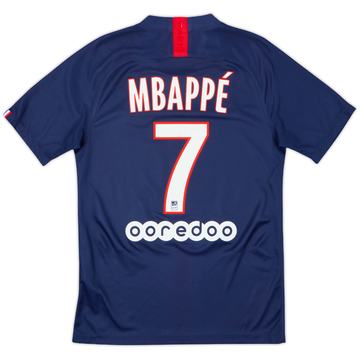 2019-20 Paris Saint-Germain Home Shirt Mbappe #7 - 9/10 - (S)