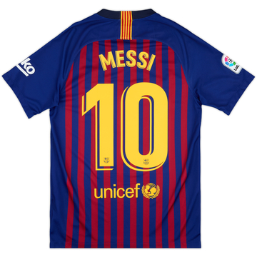 2018-19 Barcelona Home Shirt Messi #10 - 8/10 - (S)