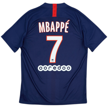 2019-20 Paris Saint-Germain Home Shirt Mbappe #7 - 10/10 - (M)