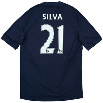 2010-12 Manchester City Away Shirt Silva #21 - 9/10 - (M)