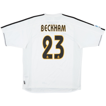 2003-04 Real Madrid Home Shirt Beckham #23 - 7/10 - (L)