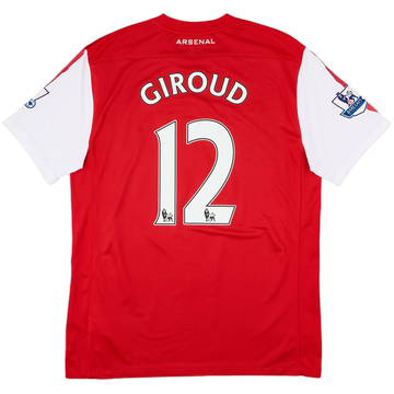 2012-14 Arsenal Home Shirt Giroud #12 - 9/10 - (L)