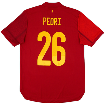 2020-21 Spain Authentic Home Shirt Pedri #26 - 8/10 - (M)