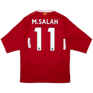 2017-18 Liverpool 125 Years Home L/S Shirt M.Salah #11 - 9/10 - (M)