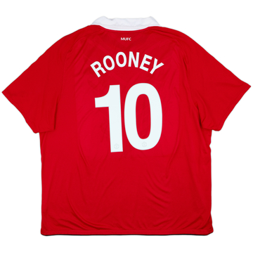 2010-11 Manchester United Home Shirt Rooney #10 - 8/10 - (3XL)