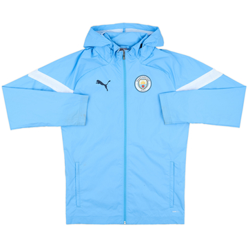 2022-23 Manchester City Puma Hooded Rain Jacket - 7/10 - (S)