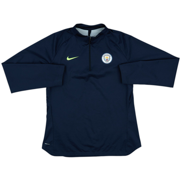 2018-19 Manchester City 1/4 Zip Drill Top - 8/10 - (M)
