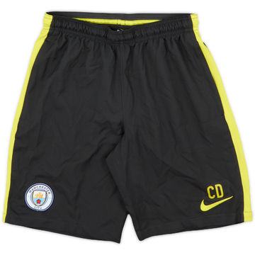 2016-17 Manchester City Staff Issue Nike Training Shorts 'CD' - 9/10 - (S)