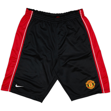 2004-06 Manchester United Nike Long Training Shorts - 9/10 - (S)