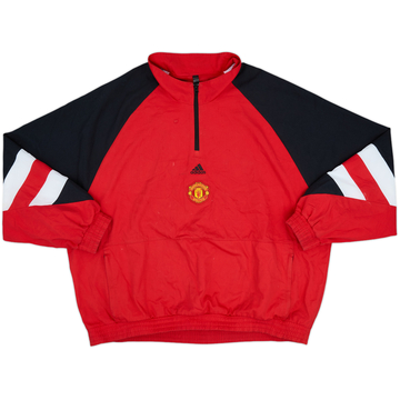 2022-23 Manchester United adidas 1/4 Zip Drill Top - 7/10 - (XXL)