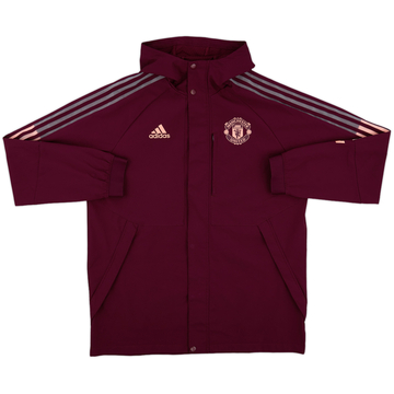 2020-21 Manchester United adidas Hooded Rain Jacket - 8/10 - (L)