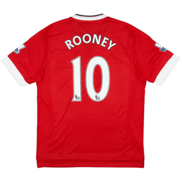 2015-16 Manchester United Home Shirt Rooney #10 - 8/10 - (L)