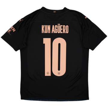 2020-21 Manchester City Away Shirt Kun Aguero #10 - 9/10 - (M)
