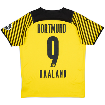 2021-22 Borussia Dortmund Home Shirt Haaland #9 - 8/10 - (M)
