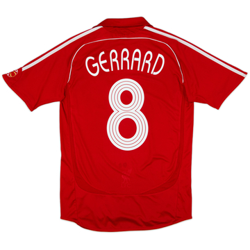 2006-08 Liverpool Home Shirt Gerrard #8 - 6/10 - (S)
