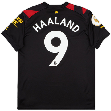 2022-23 Manchester City Away Shirt Haaland #9 - 6/10 - (XL.Boys)