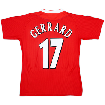 2002-04 Liverpool Home Shirt Gerrard #17 - 9/10 - (Women's L)
