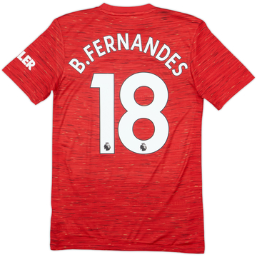 2020-21 Manchester United Home Shirt B.Fernandes #18 - 7/10 - (XS)