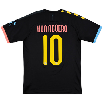 2019-20 Manchester City Away Shirt Kun Aguero #10 - 8/10 - (M)