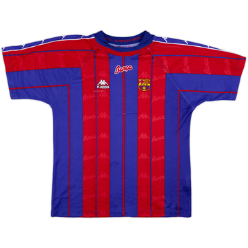 1997-98 Barcelona Home Shirt - 5/10 - (L.Boys)