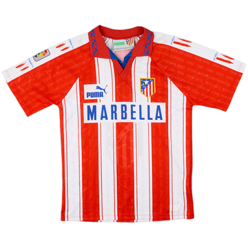 1994-95 Atletico Madrid Home Shirt - 8/10 - (L.Boys)