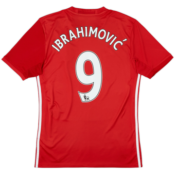 2016-17 Manchester United Home Shirt Ibrahimovic #9 - 6/10 - (S)