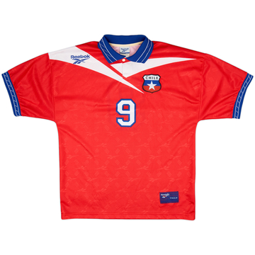 1997-99 Chile Home Shirt #9 (Zamorano) - 9/10 - (L)