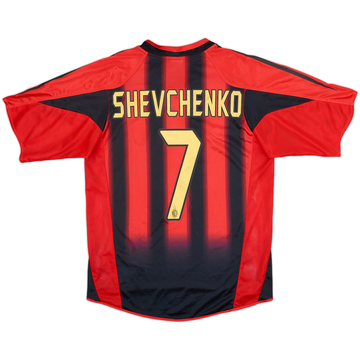 2004-05 AC Milan Home Shirt Shevchenko #7 - 8/10 - (S)