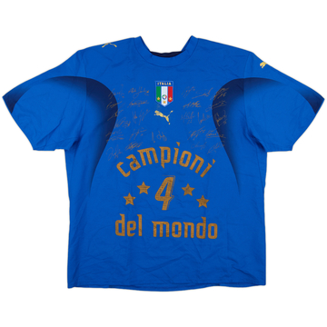 2006 Italy Campioni Del Mondo Signed Home Shirt - 7/10 - (XL)