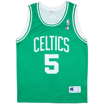 2007-10 Boston Celtics Garnett #5 Champion Away Jersey - 9/10 - (S)