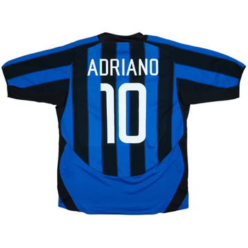 2003-04 Inter Milan Home Shirt Adriano #10 - 8/10 - (XL)