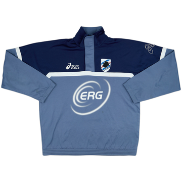 2003-04 Sampdoria Asics 1/4 Zip Sweat Top - 4/10 - (XL)