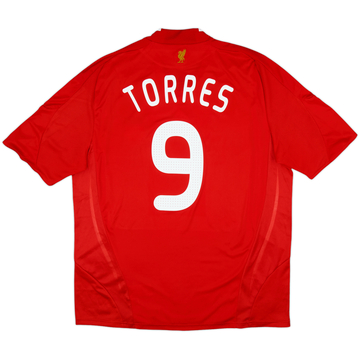 2008-10 Liverpool Home Shirt Torres #9 - 8/10 - (XL)