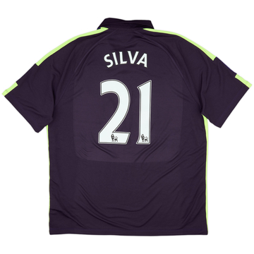 2014-15 Manchester City Third Shirt Silva #21 - 9/10 - (XL)