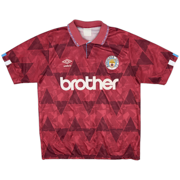 1990-92 Manchester City Away Shirt - 8/10 - (M)