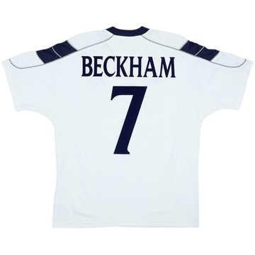 2000-01 Manchester United Away Shirt Beckham #7 - 8/10 - (L)