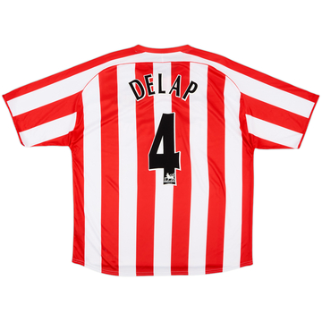 2005-07 Sunderland Home Shirt Delap #4 - 8/10 - (XL)