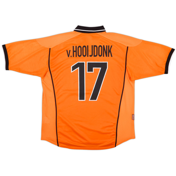 1998-00 Netherlands Home Shirt v.Hooijdonk #17 - 8/10 - (XL)
