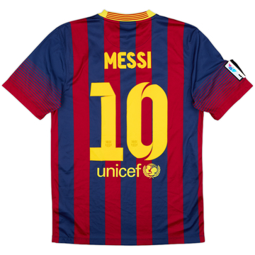 2013-14 Barcelona Home Shirt Messi #10 - 8/10 - (S)