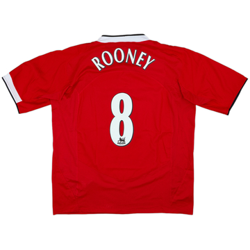 2004-06 Manchester United Home Shirt Rooney #8 - 8/10 - (XL)