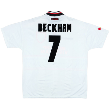 1997-99 Manchester United Away Shirt Beckham #7 - 6/10 - (XL)