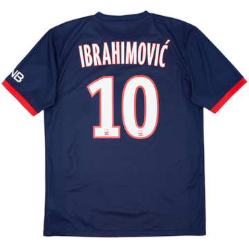 2013-14 Paris Saint-Germain Home Shirt Ibrahimovic #10 - 7/10 - (XL)